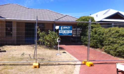 temporary fencing building site