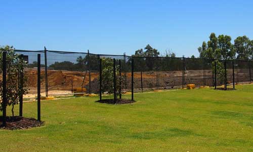 temporary fencing landscaping site