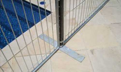 temporary pool fence footing